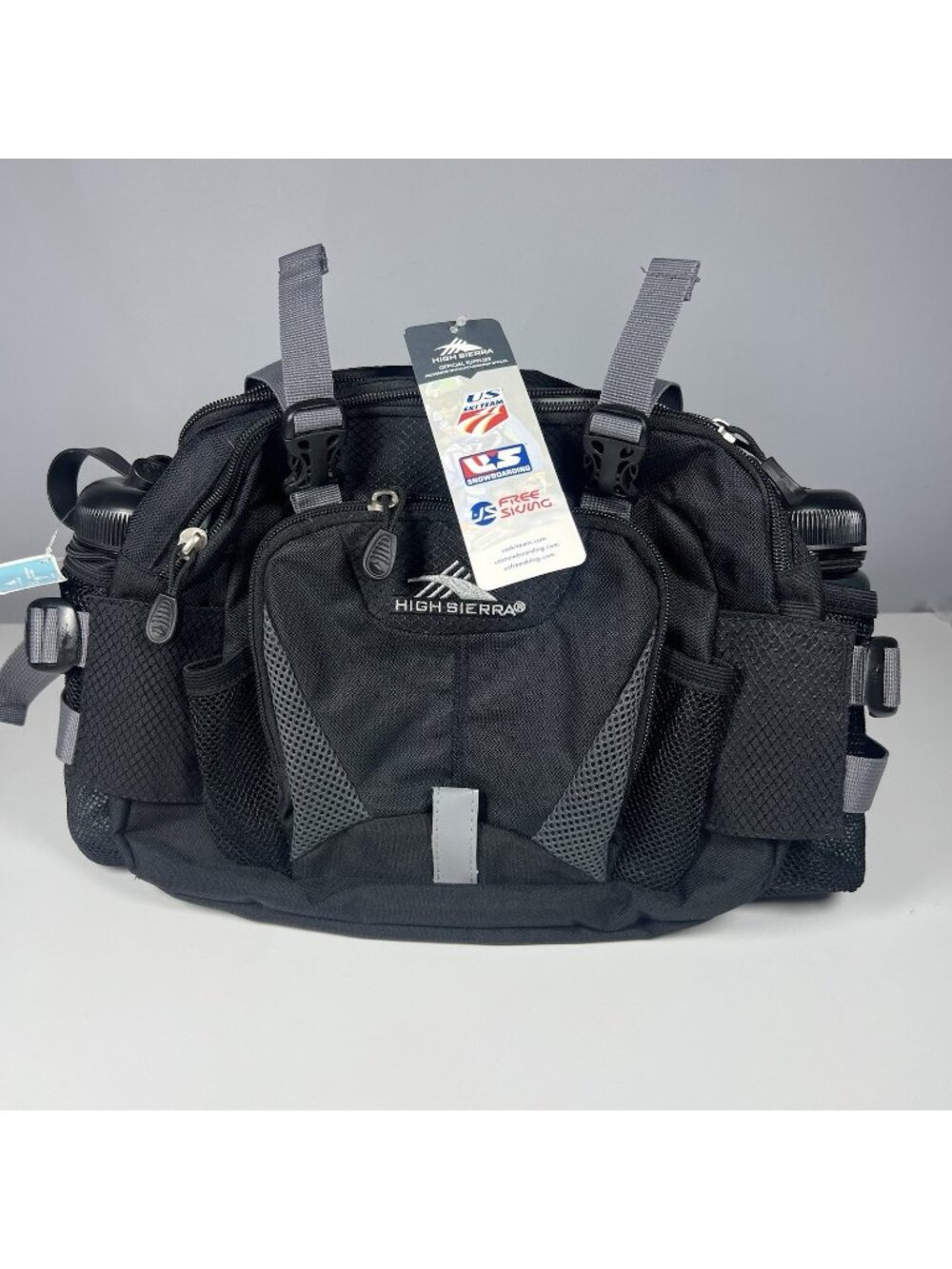 High Sierra Classic 2 Series Diplomat Lumbar Pack - Black/Gray Gorpcore Hiking